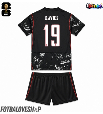 Kanada Alphonso Davies #19 Dětské Venkovní Dres MS 2026 Krátký Rukáv (+ trenýrky)